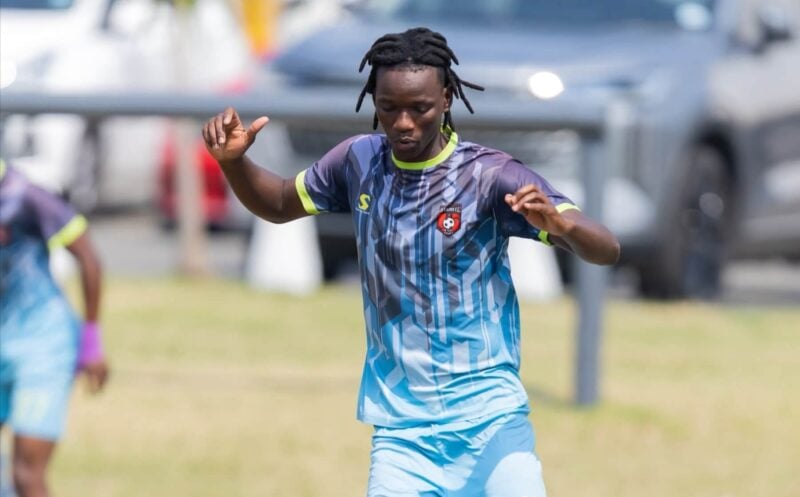 Veluyeke Zulu during TS Galaxy training session