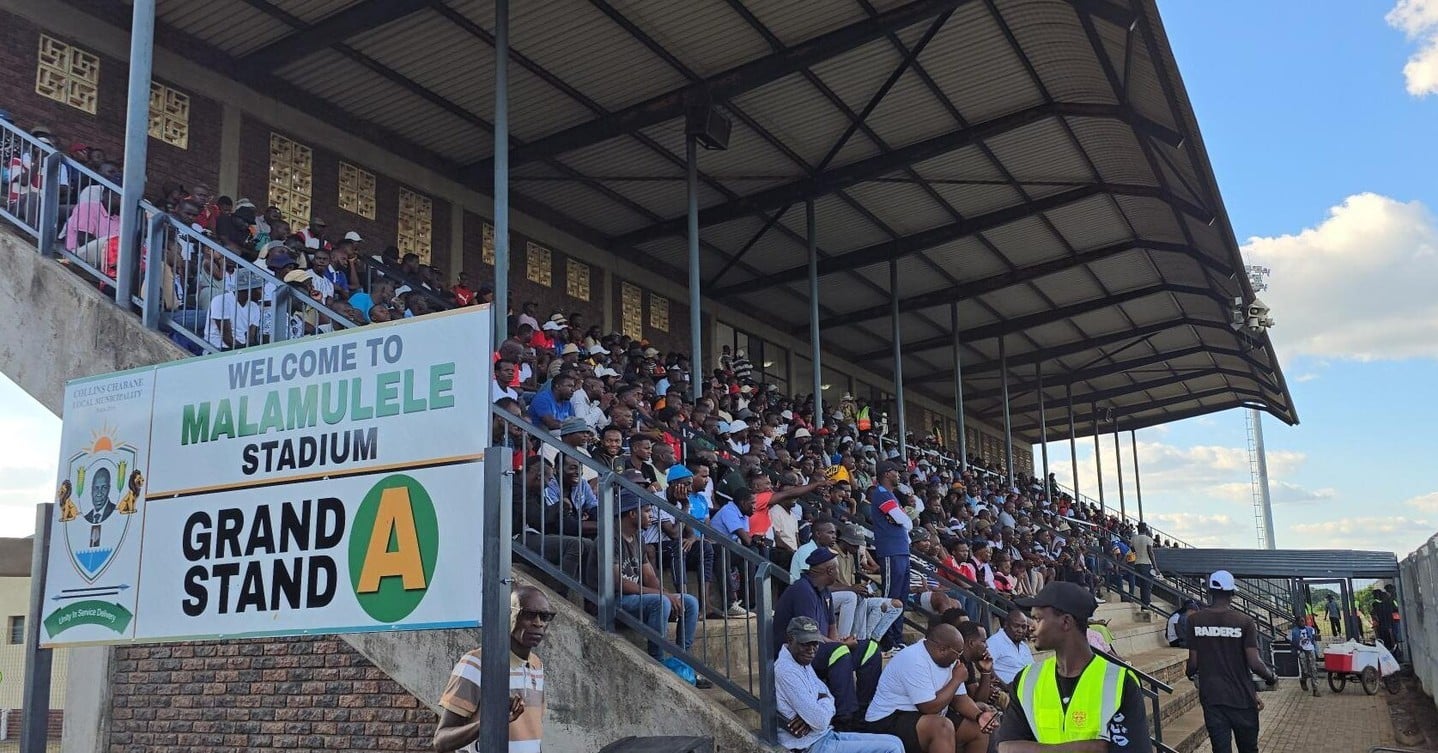 The main Stand at the Malamulele Stadium in Limpopo.