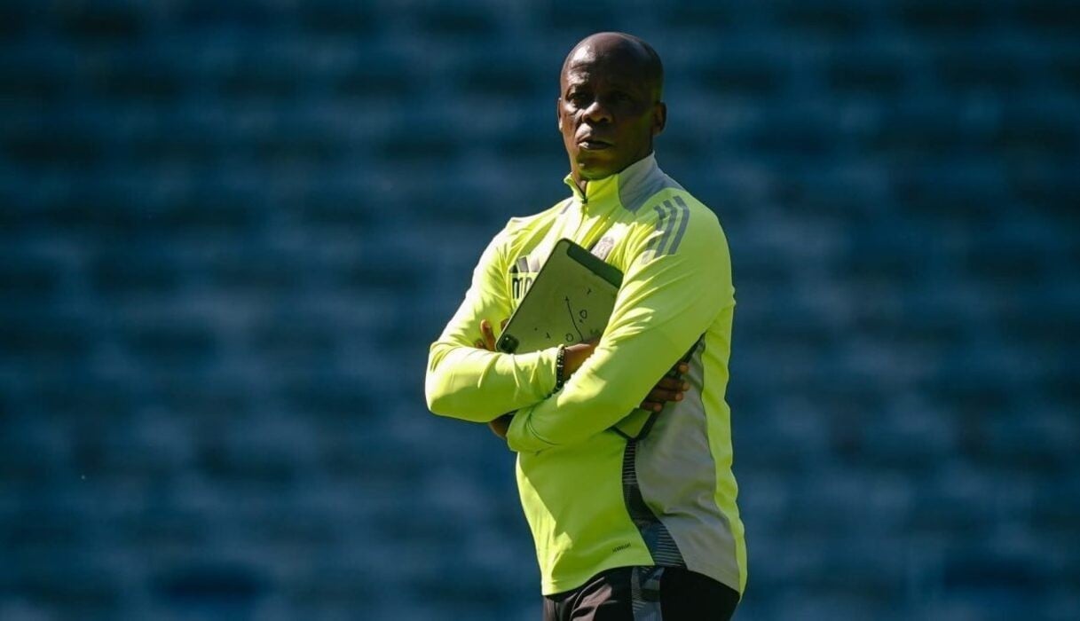 Mandla Ncikazi during a training session at Orlando Pirates.